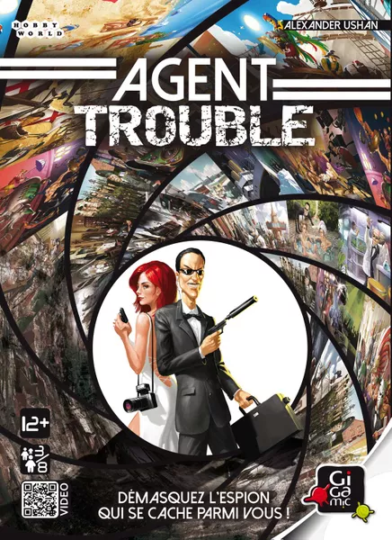 Boîte du jeu Agent Trouble, jeu de déduction sociale et d’espionnage à rôles cachés