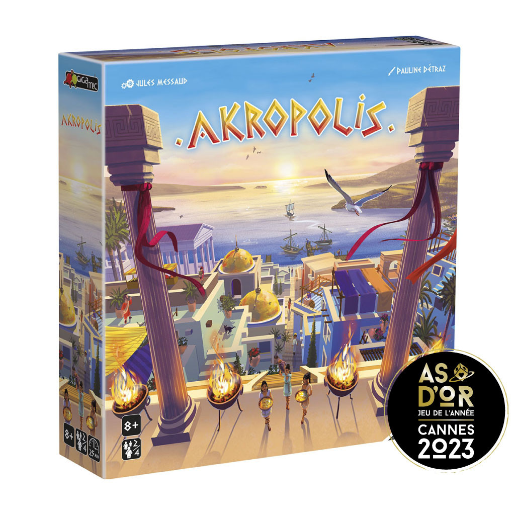 Akropolis, jeu de société de stratégie et de placement de tuiles dès 8 ans