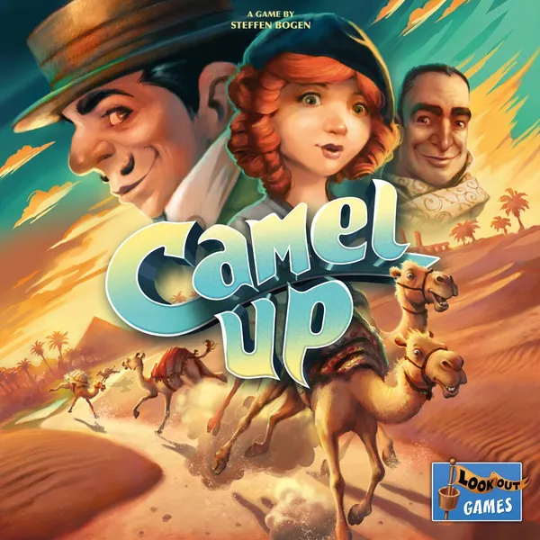 Boîte du jeu Camel Up, jeu d’ambiance et de paris tactiques