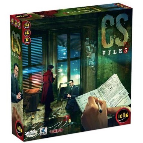 Boîte du jeu de société CS Files, jeu d’enquête et de déduction coopératif