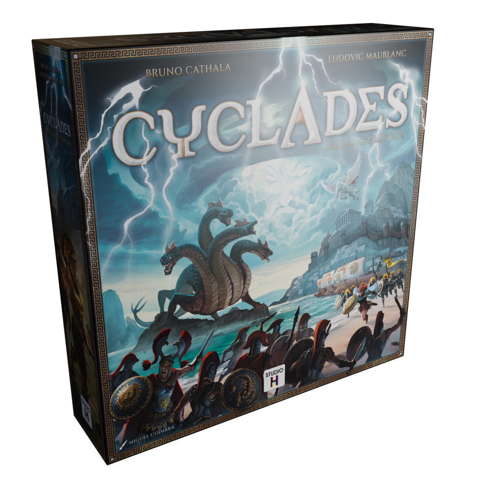 Boîte du jeu Cyclades, jeu de stratégie et de contrôle de territoire mythologique