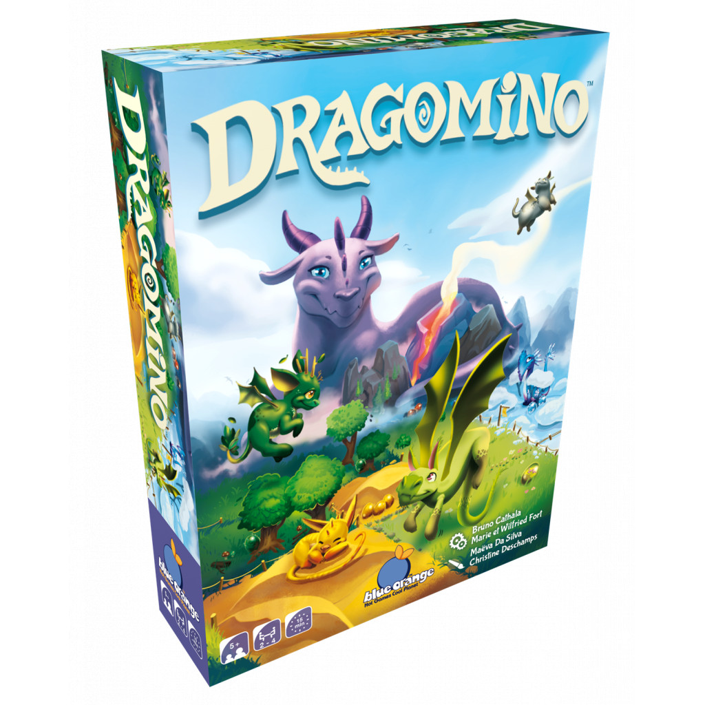 Dragomino, jeu de tuiles pour enfants dès 5 ans où l’on découvre des bébés dragons