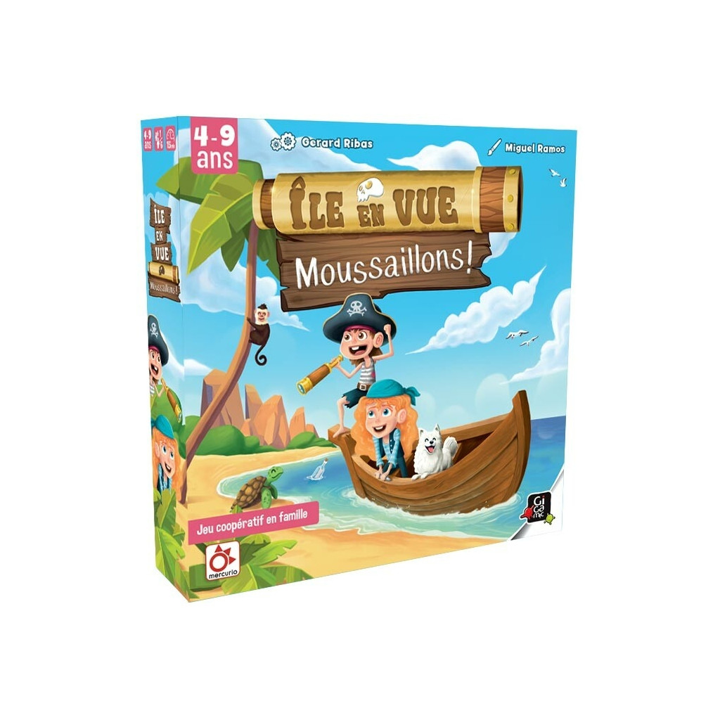 Île en Vue Moussaillons, jeu coopératif de pirates pour enfants dès 4 ans