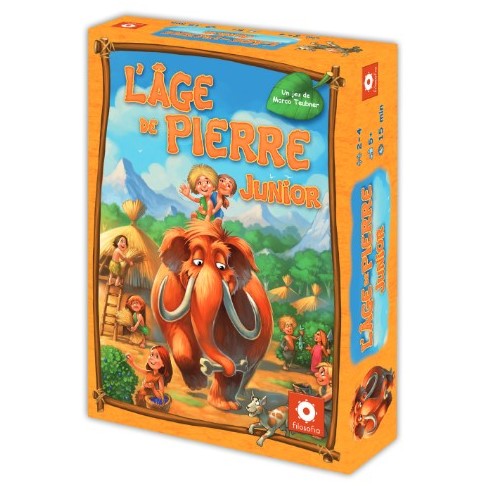 L’Âge de Pierre Junior, jeu de société préhistorique pour enfants dès 5 ans basé sur la collecte et la mémoire