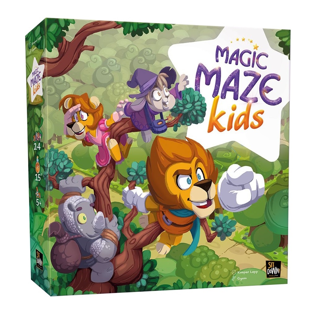Magic Maze Kids, jeu coopératif évolutif pour enfants dès 5 ans basé sur l’orientation et la coordination