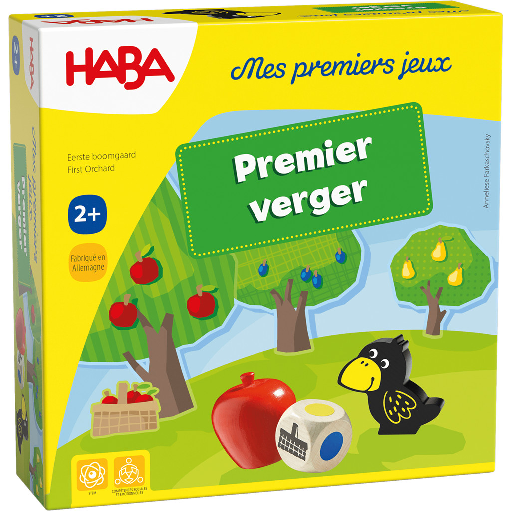 Mon Premier Verger, jeu de société coopératif pour enfants dès 2 ans, HABA