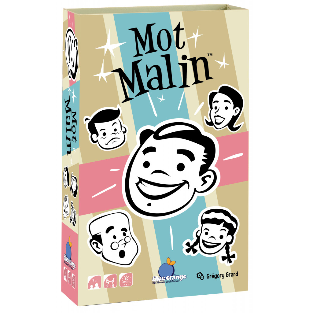 Boîte du jeu Mot Malin, jeu coopératif basé sur les associations de mots