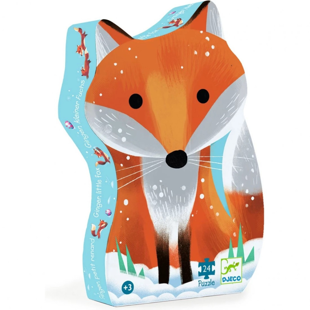 jeu puzzle-silhouette-ginger-petit-renard-24-pieces