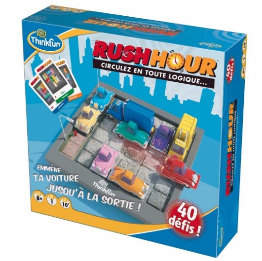 Rush Hour, jeu de logique en solo pour enfants dès 8 ans, idéal pour développer la réflexion