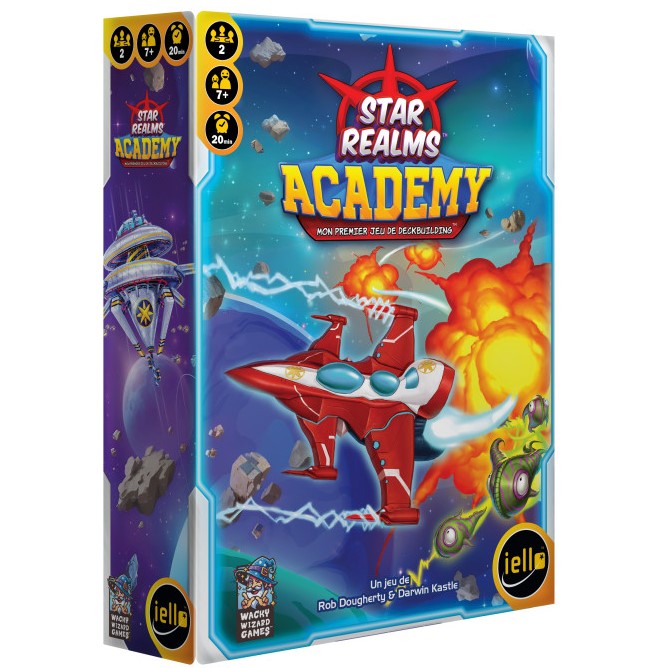 Star Realms Academy, jeu de deckbuilding d’initiation pour enfants et familles avec vaisseaux spatiaux