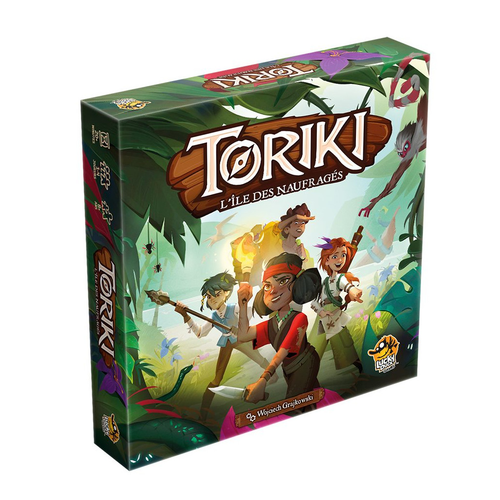 Toriki – L’île des naufragés, jeu de société d’aventure et de coopération pour enfants dès 8 ans, accessible en famille