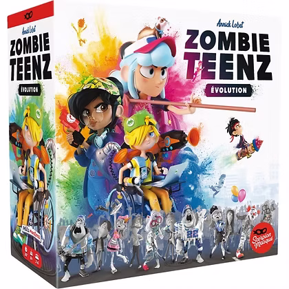 Zombie Teenz Évolution, jeu de société coopératif évolutif dès 8 ans pour jouer en famille