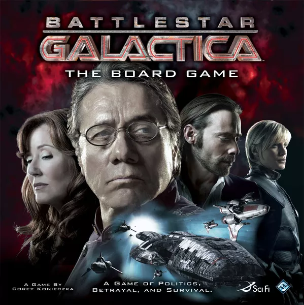 Battlestar Galactica The Board Game, jeu de société coopératif à traîtres cachés inspiré de la série de science-fiction