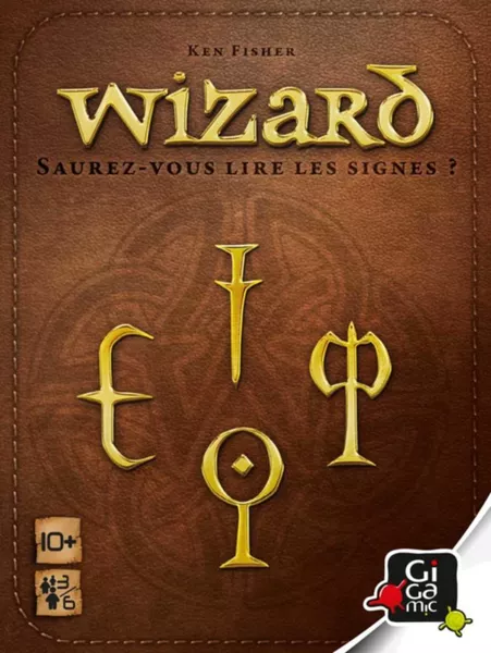 Boîte du jeu de cartes Wizard, jeu de plis avec prédiction pour 3 à 6 joueurs