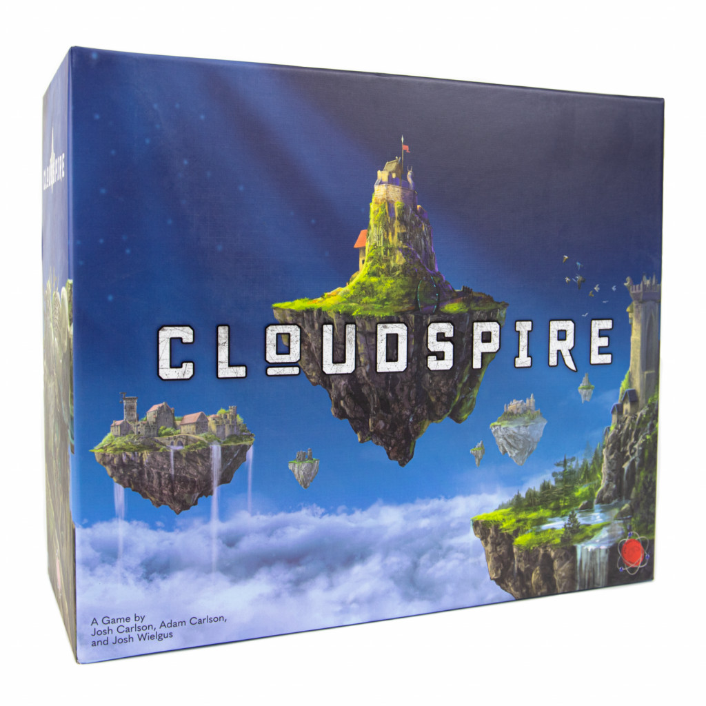 Boîte du jeu de société Cloudspire, jeu expert mêlant stratégie, affrontement tactique et optimisation asymétrique