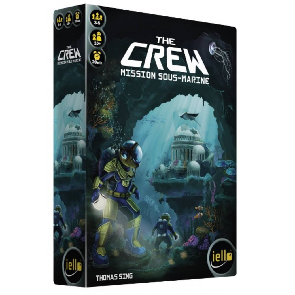 Boîte du jeu The Crew Mission Sous-Marine, jeu coopératif de plis sous l’eau