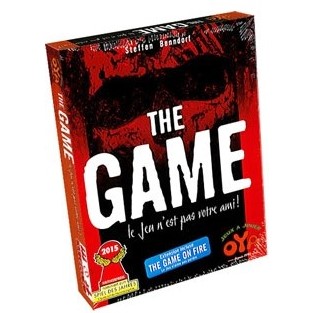 Boîte du jeu coopératif The Game, où les joueurs doivent poser leurs cartes sans communication