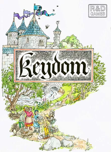 Boîte du jeu Keydom, jeu médiéval considéré comme l’un des premiers jeux de placement d’ouvriers