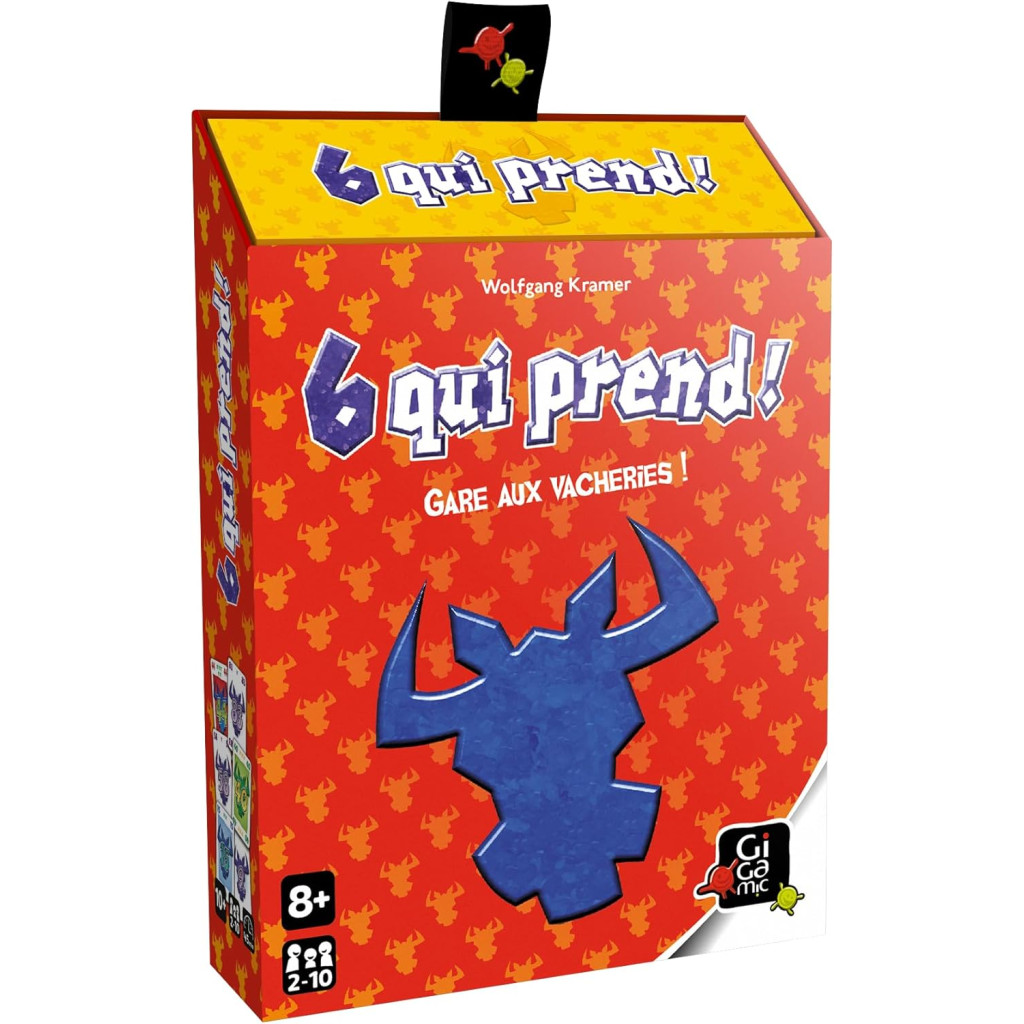 Boîte du jeu 6 qui prend !, jeu d’ambiance rapide et accessible pour 2 à 10 joueurs