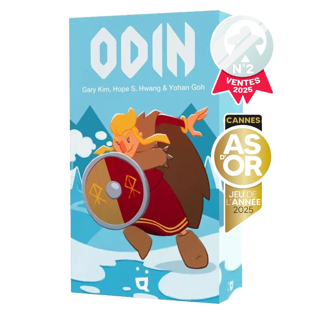 Boîte du jeu de société ODIN, récompensé à l’As d’Or 2025 à Cannes