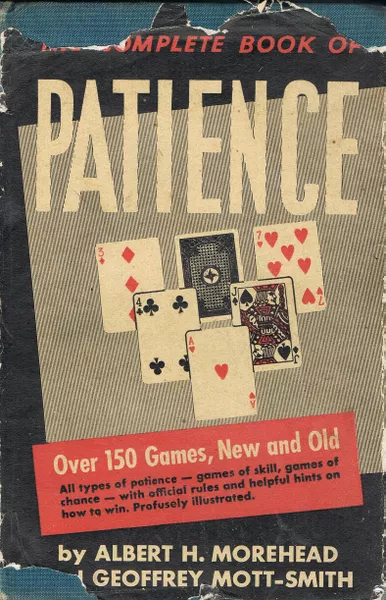 Livre ancien sur le jeu de cartes Patience, ancêtre du solitaire