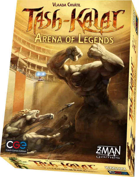 Boîte du jeu Tash-Kalar Arena of Legends, jeu abstrait stratégique de Vlaada Chvátil