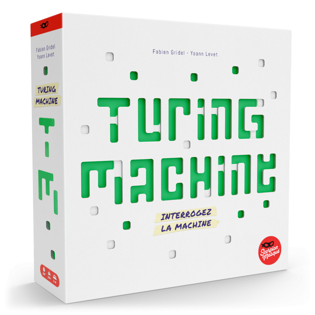 Boîte du jeu Turing Machine, jeu de déduction logique inspiré des principes informatiques et de l’algorithmique