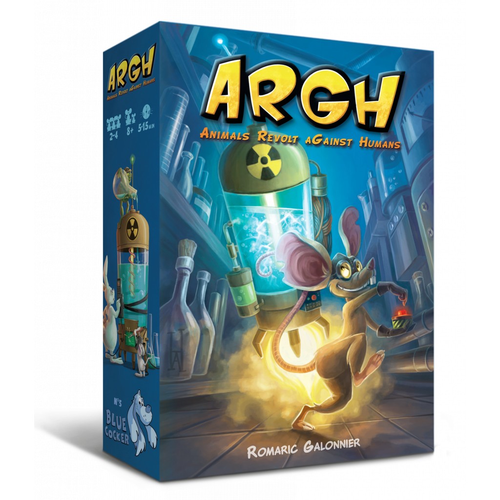 Boîte du jeu Argh, jeu de cartes de bluff et de poker revisité