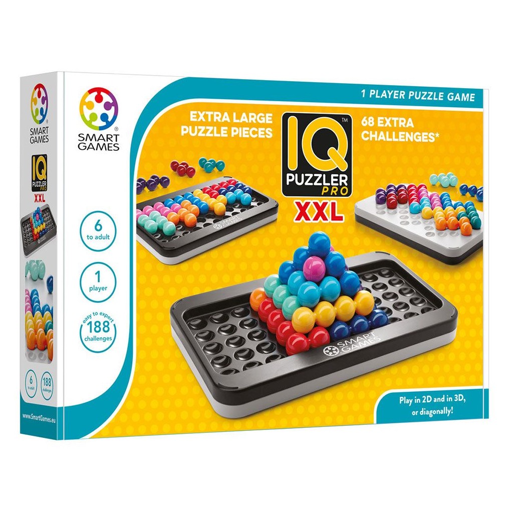 IQ Puzzler Pro XXL, jeu de réflexion avec défis en 2D et 3D